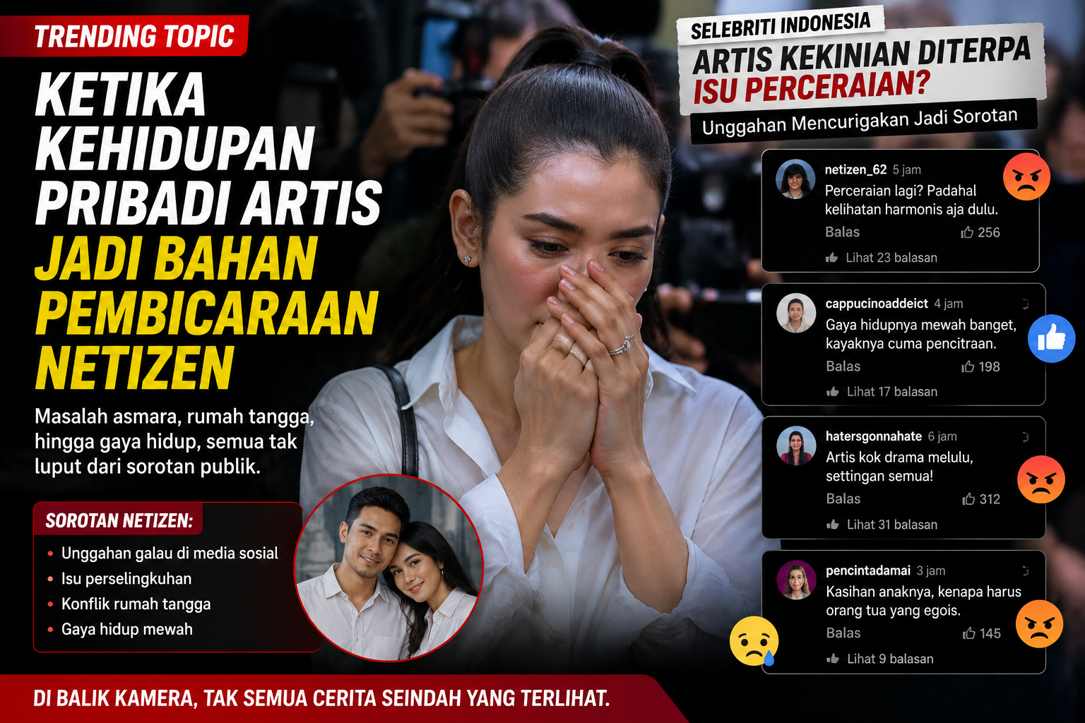 kehidupan pribadi artis