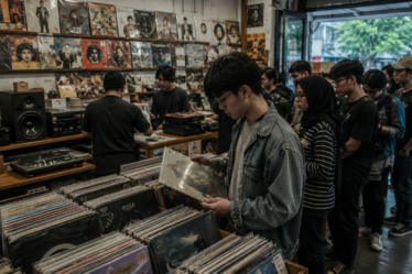 koleksi piringan hitam dalam fenomena kebangkitan vinyl