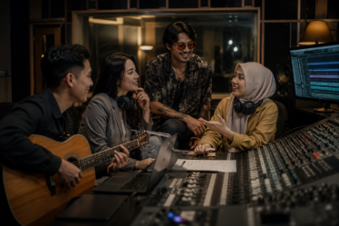 dua musisi berbeda genre dalam kolaborasi lintas genre musik