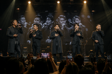 panggung konser tur perpisahan grup vokal legendaris