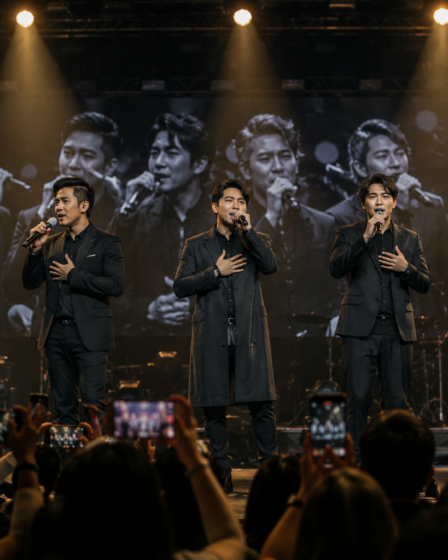 panggung konser tur perpisahan grup vokal legendaris