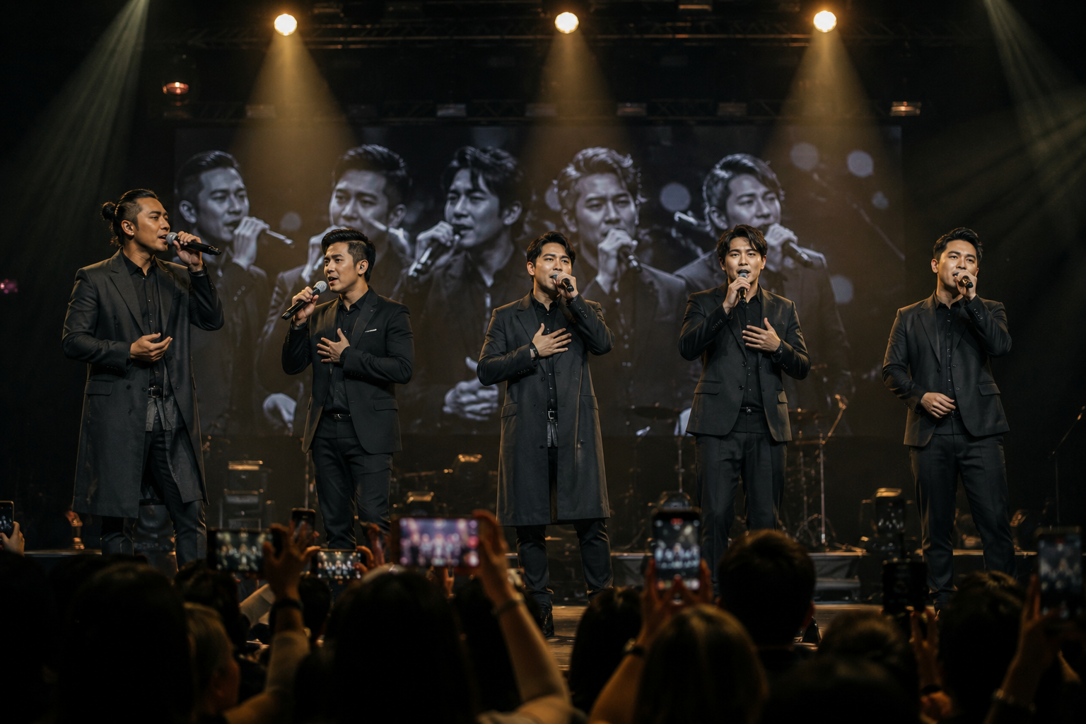panggung konser tur perpisahan grup vokal legendaris