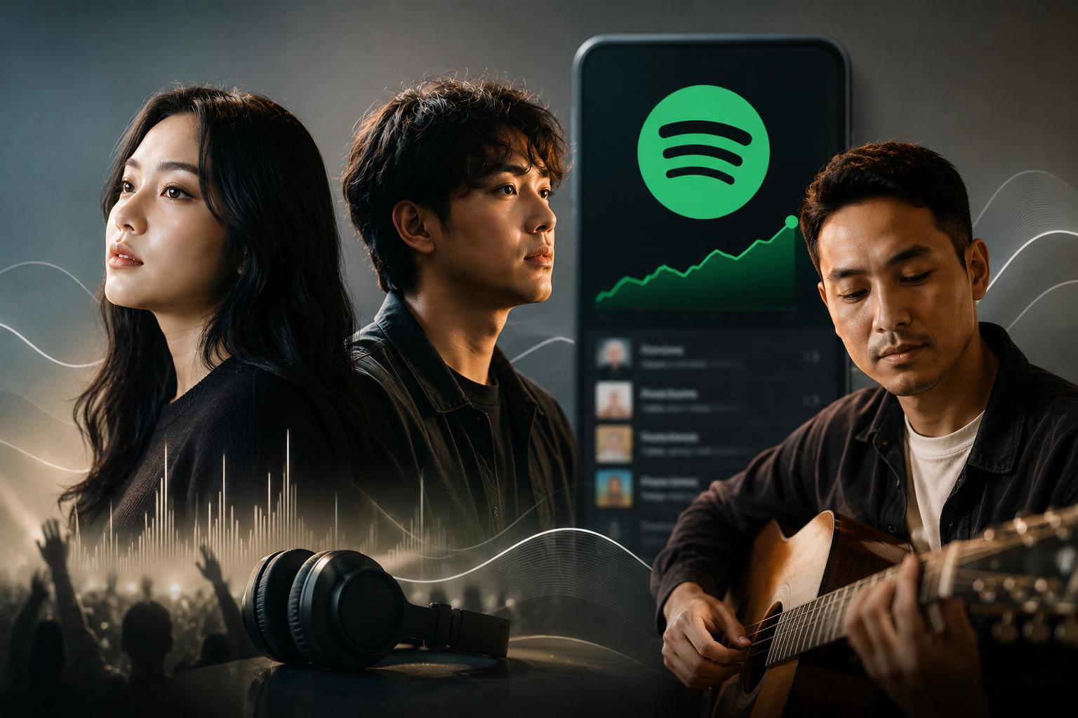 tiga musisi Bernadya Nadhif Basalamah Sal Priadi di panggung