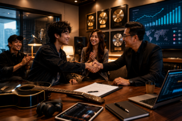 grafik data algoritma dalam strategi label musik modern