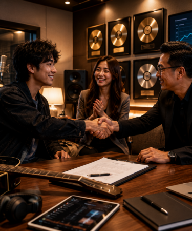 grafik data algoritma dalam strategi label musik modern