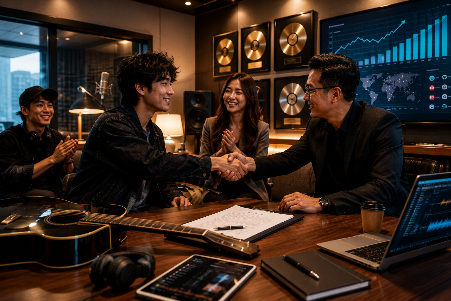 grafik data algoritma dalam strategi label musik modern