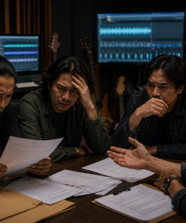 grafik kasus sengketa hak cipta musik di industri musik Indonesia