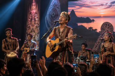 tampilan panggung musisi Indonesia Timur di konser besar