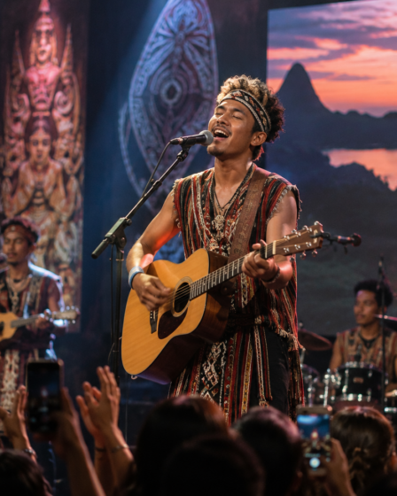 tampilan panggung musisi Indonesia Timur di konser besar