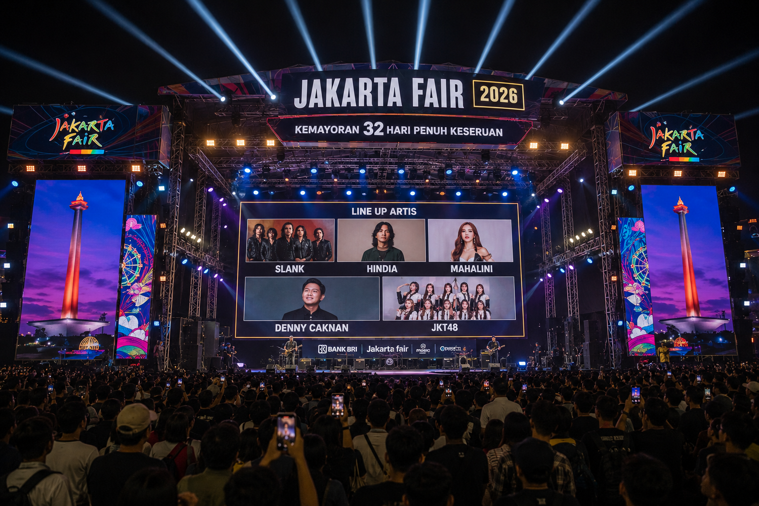 panggung utama Jakarta Fair 2026 di JIExpo Kemayoran