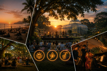 panggung utama Sunset di Kebun Series 2026 di Kebun Raya Bogor