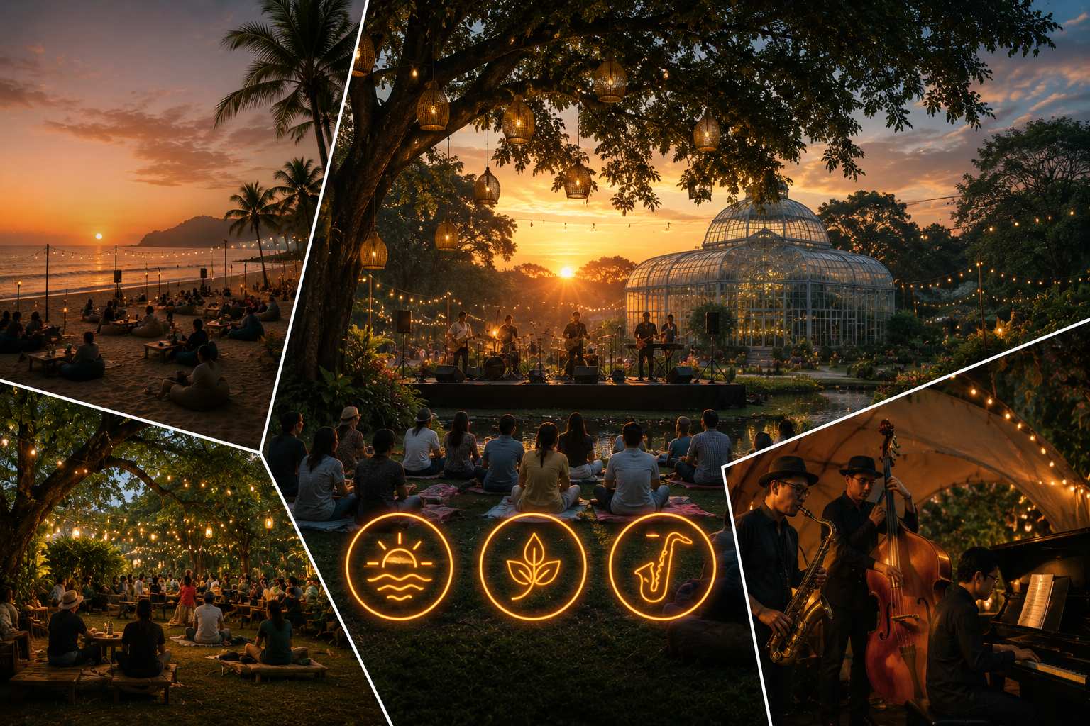 panggung utama Sunset di Kebun Series 2026 di Kebun Raya Bogor