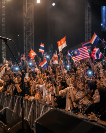 grafik pertumbuhan musik Indonesia di Asia Tenggara