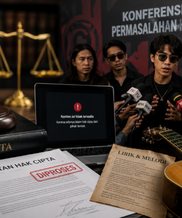 grafik kasus sengketa hak cipta musik di industri