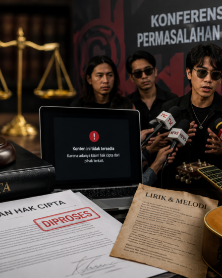 grafik kasus sengketa hak cipta musik di industri