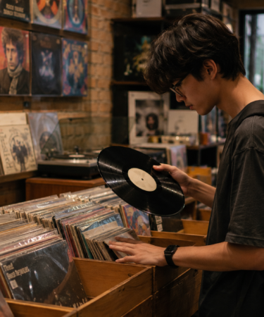 kolektor menikmati tren vinyl 2026 di rumah