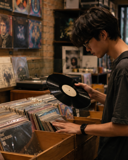 kolektor menikmati tren vinyl 2026 di rumah