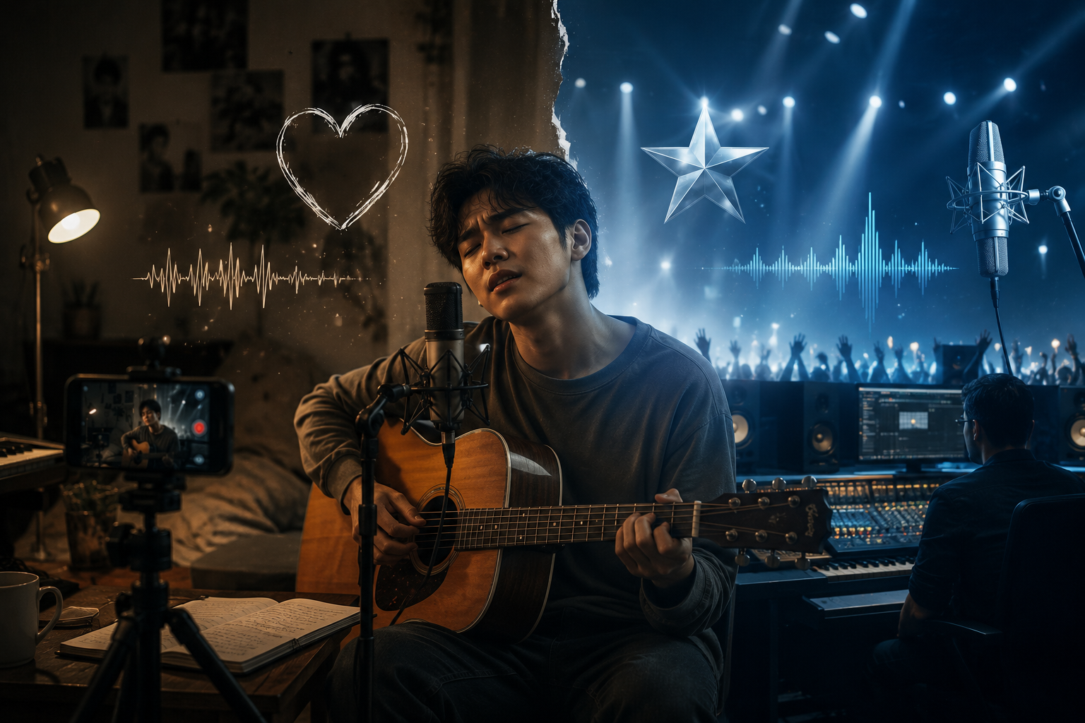 ilustrasi musik yang jujur dan personal di era digital
