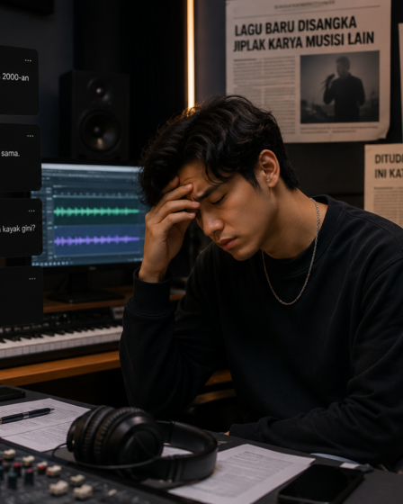 musisi menghadapi kontroversi plagiarisme musik di studio