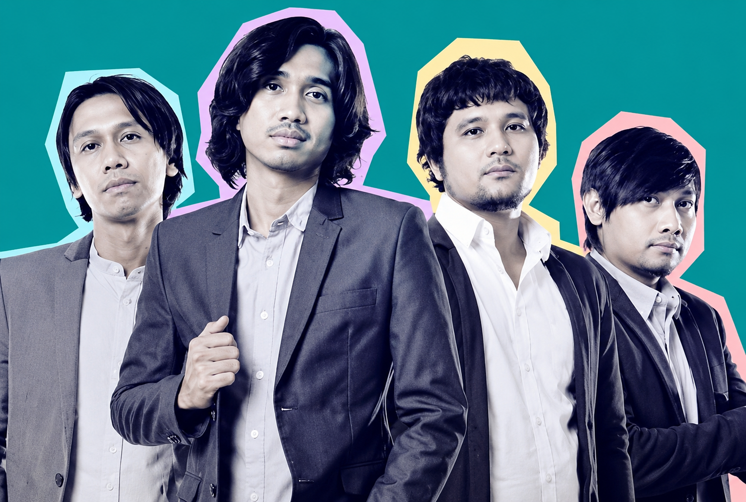 Sheila On 7 tampil di atas panggung membawakan lagu-lagu hits mereka.