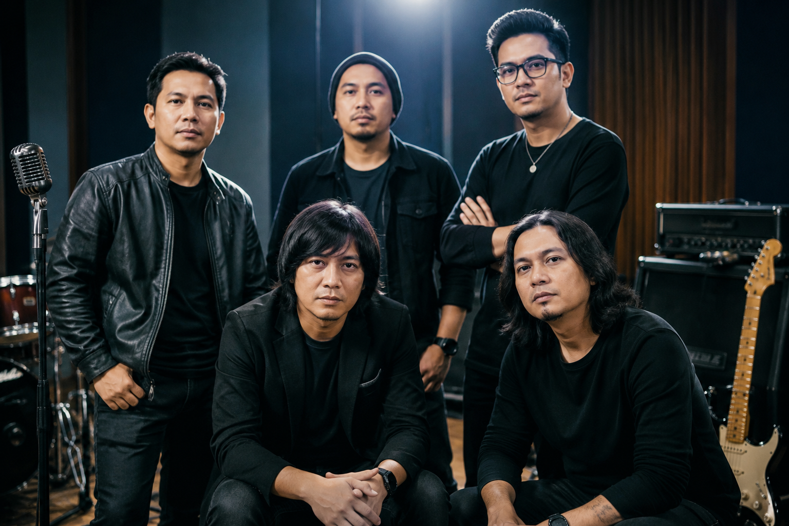 Penampilan Padi Reborn di atas panggung saat membawakan lagu-lagu populer.