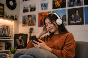 Selera Pendengar Musik Indonesia terlihat dari penggunaan aplikasi streaming musik dan kebiasaan menikmati lagu melalui perangkat digital.
