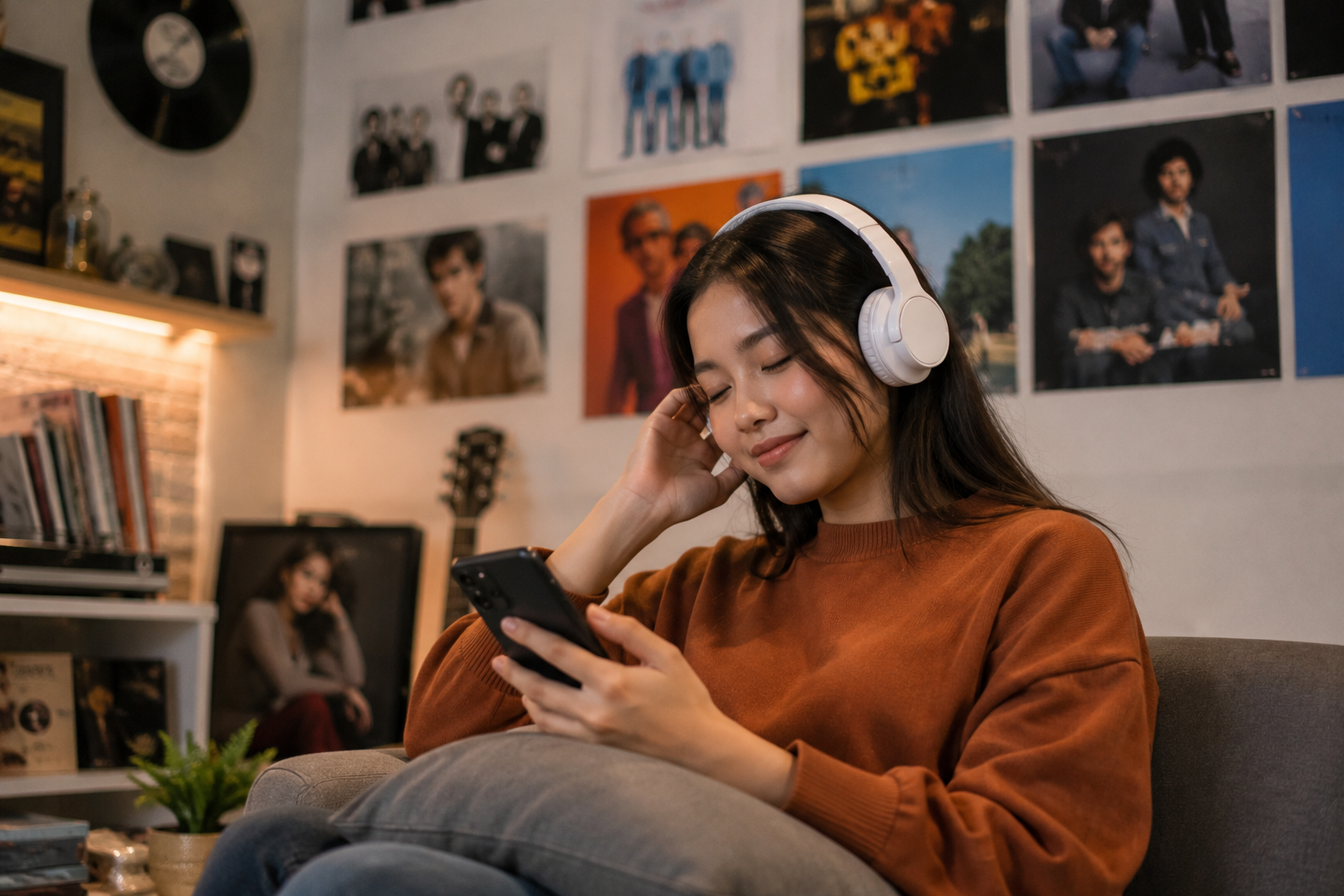 Selera Pendengar Musik Indonesia terlihat dari penggunaan aplikasi streaming musik dan kebiasaan menikmati lagu melalui perangkat digital.
