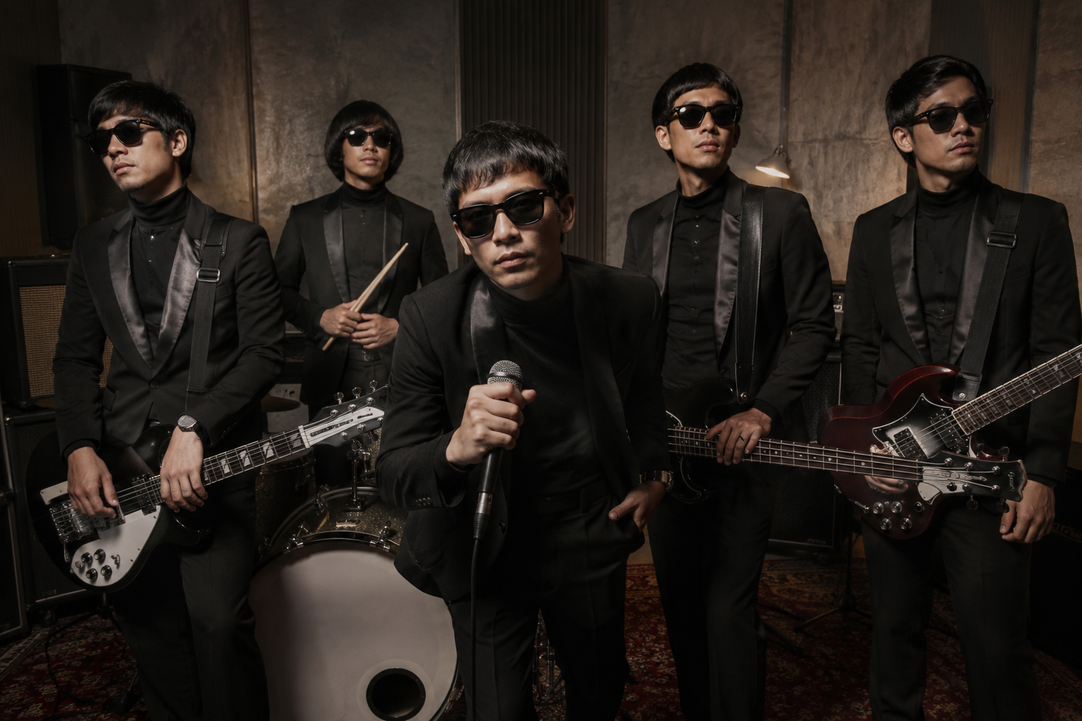 The Changcuters tampil energik di atas panggung konser musik rock Indonesia